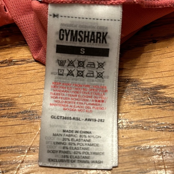 Gym Shark Crop Top Sz S - Picture 4 of 4